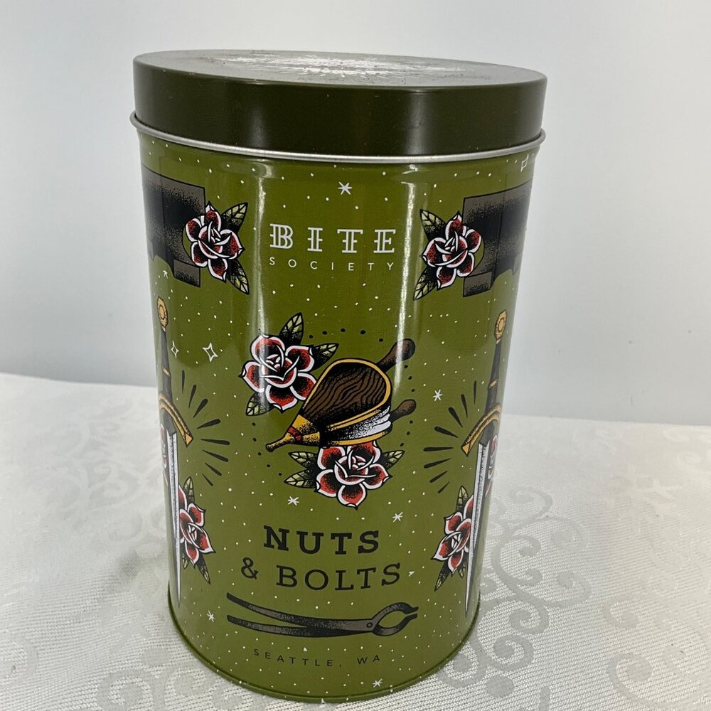 Bite Society Nuts & Bolts Snack Mix Tin Sword‎ Dager